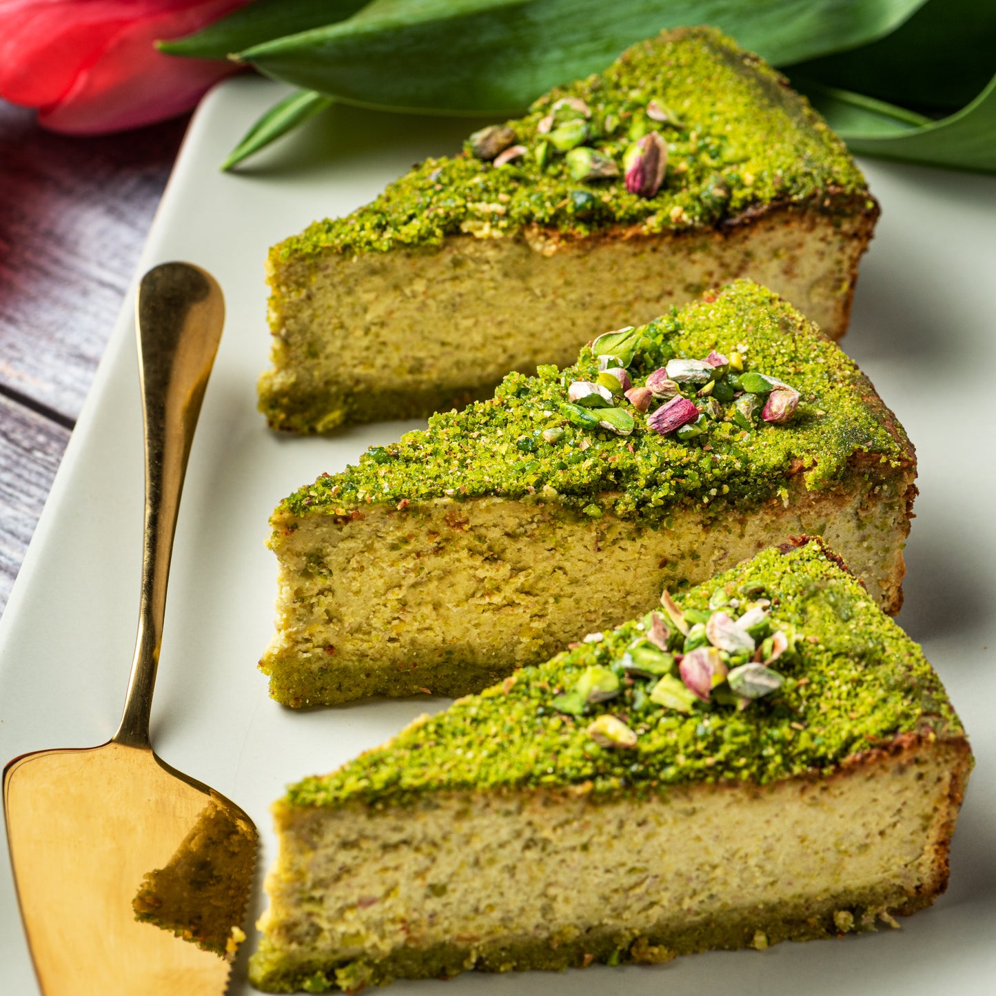 Whole Pistachio Cheesecake (available for Kraków orders)