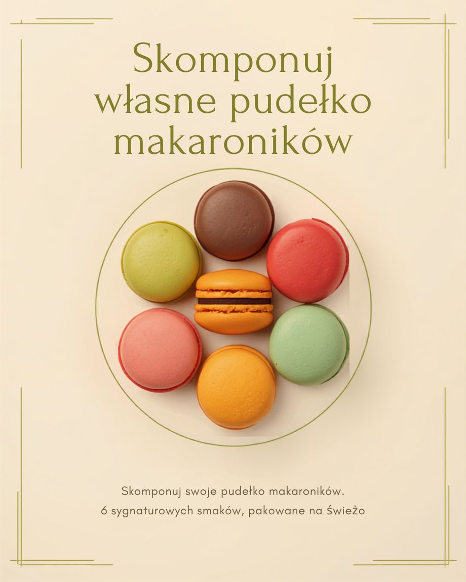 Build your own macaron box: six signature flavors on a plate