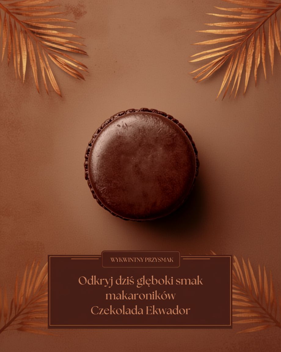 Bitter çikolatalı makaron (Ekvador)